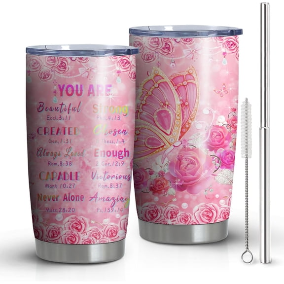 Christmas Gifts For Women - Travel Coffee Mugs Gift For Women - Mom, Sister, Friend, Birthday Gifts For Women, Stainless Steel You Are 20oz Tumblers