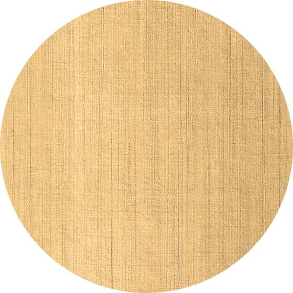 Ahgly Company Indoor Round Oriental Brown Industrial Area Rugs, 7' Round