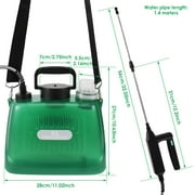 Keyohome Electric Sprayer with 4 Mist Nozzles Electric Sprayer for Lawn,with Shoulder Strap,Portable,1.35 Gallon