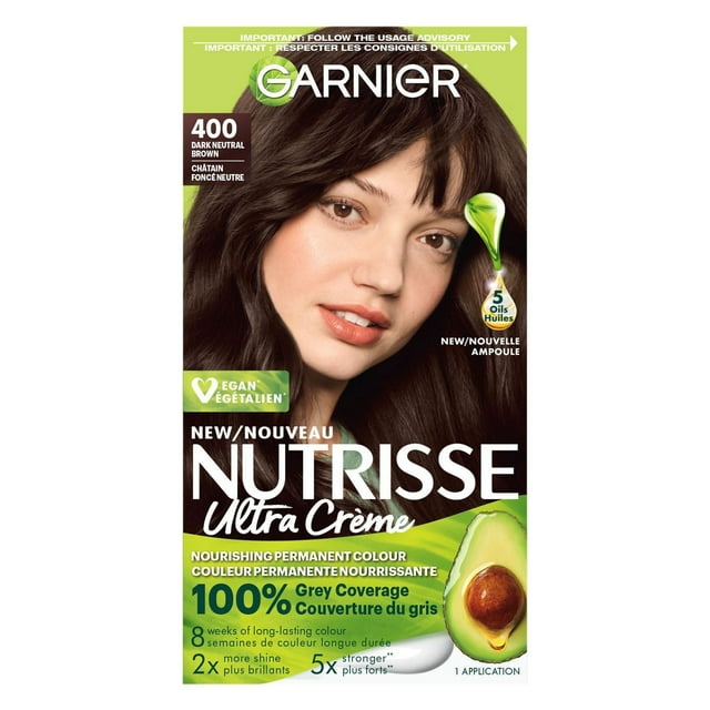 Garnier Nutrisse Ultra Crème, Coloration Permanente, Longue-Durée, 1 unité