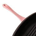 thumbnail image 4 of BergHOFF Neo 2pc Cast Iron 11" Grill Pan with Slotted Steak Press, Pink, 4 of 8