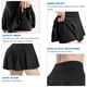 thumbnail image 5 of Culottes Pantalones cortos de entrenamiento 2 en 1 para mujer pantalones cortos deportivos casuales para correr gimnasio Yoga tenis entrenamiento falda deportiva pantalones cortos con bolsillo Romacci Culottes, 5 of 7