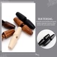 thumbnail image 5 of ifundom Olive Wooden Buttons Black Decorative Sewing Accessories 20Pcs, 5 of 6