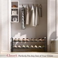 thumbnail image 2 of Expandable Shoe Rack for Closet \uC\uD Adjustable Shoe Rack for Small Space Small Shoe Organizer for Front Door Sturdy Metal, 2 of 6