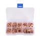thumbnail image 1 of BRIGHTFUFU 200 unids Rojo Cobre Latón Juntas Surtido Arandelas Planas Juego de Anillos de Sellado con Caja Para Accesorios de Hardware, 1 of 7