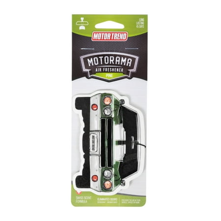 Motor Trend Pine 15 Pack Motorama Car Air Freshener - Long Lasting Odor Eliminator Swiss Formula Scent  Super Strength Deodorizer for Auto  Truck  Van and SUV