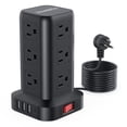 thumbnail image 1 of Power Strip Tower Protector contra sobretensiones SMALLRT con 12 AC y 4 USB, 1 of 7