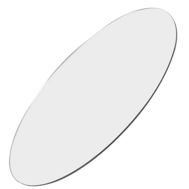 NIYANGLE Acrylic Mirror Board 18.0X18.0X0.2In Round for Cosmetics Photo Props and Reflective Display 1Pack