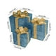 thumbnail image 3 of Juego de 3 cajas navideñas iluminadas con luces LED para decoración de exteriores, ideal como regalo para el jardín, 3 pilas AA (no incluidas)., 3 of 5