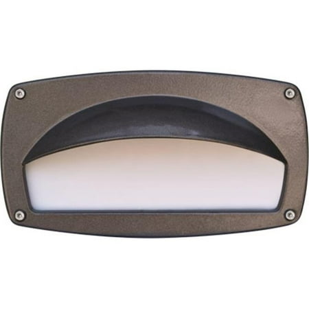 

Dabmar Lighting DSL1014-BZ Recessed Hooded Brick Step & Wall Light Bronze - 4.95 x 9 x 3.80 in.