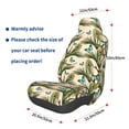 thumbnail image 3 of Fuzoiu Butterflies And Peacock Feathers Print Elastic Car Seat Covers, Seat Cover Protector,Universal Fit Interior Covers for Most Cars,Washable Seat Cover Non Slip for SUV,Sedan,Van, 3 of 5