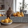 thumbnail image 3 of Cesta de almacenamiento STOBSK, cestas de mimbre para organizar, color gris claro, 3 of 8