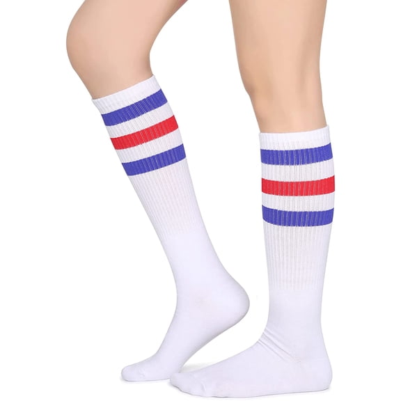 3 Pairs Over the Calf Tube Socks for Men and Women