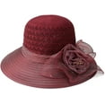 thumbnail image 6 of CoCopeaunts Sun Straw Hat for Women Stylish UV Protection Straw Fishermen Hats Cute Bow Wide Brim Pakable Beach Travel Commute Vacation, 6 of 8