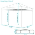 thumbnail image 4 of Sunnydaze 12' x 12' Blue Solid Standard Pop-Up Outdoor Canopy with Carrying Bag, 4 of 11