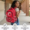thumbnail image 5 of Aplkyhs Daisy Ladybug Backpack for Students 6-18 Water Resistant Lightweight School Bookbag Multi-pocket Casual Daypack for School Outdoor, 5 of 7