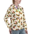 thumbnail image 6 of Daiia Boho Chicken Pattern Women's Fashion Hoodies & Sweatshirts with Kangaroo Pocket Hooded Sweatshirt with Eye-catching Drawstrings-Small, 6 of 7