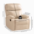 thumbnail image 2 of MYXSRI Sillon Masajeador, Sillon Reclinable de 360° Adultos Tipo Cine 8 Modos de Masaje con Soporte Lumbar, Reposapiés Retráctil, Sillas Giratorias Manuales para Sala de Estar y Dormitorio (Beige), 2 of 9