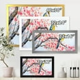 thumbnail image 4 of Beautiful Pink Bird Sitting On Flowering Branch I 40 in x 30 in Framed Painting Canvas Art Print, by Designart, 4 of 4