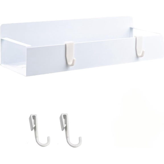 Punch-Free Magnetic Spice Rack - Storage Organizer for Refrigerator, Cabinet, Drawer(1Pcs,White, B)