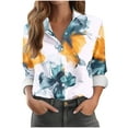 thumbnail image 2 of Karight Womens Button Down Shirt Long Sleeve Blouse, 2 of 5