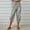 Gray, variant on CLOISE Capris for Women With Pockets Cotton Linen Capris Lounge Elastic Waist Capris Pants Pull On Drawstring Cropped Pants Casual Straight Trousers Summer Black