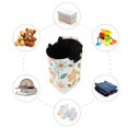 thumbnail image 7 of Yayeee Freestanding Laundry Hamper with Handle Collapsible Large Storage Basket for Clothes, Orange Retro Flower, 7 of 7