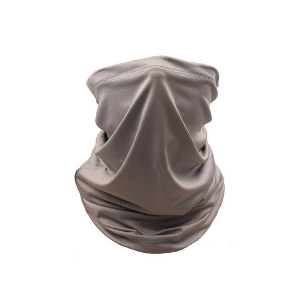 funciones anti-polvo viento sol facial cuello gorro de motocicleta para mujeres hombres bufanda de la cara Bandana - gris Yinane Cuello gaiter cara bufanda