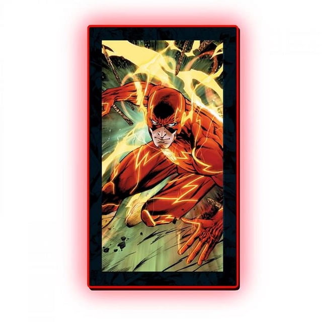 MOO Chocolates The Flash Shocking Speed LED Mini Poster Mountable Wall Light Multicolour Acrylic 15.7'' x 9''