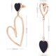 thumbnail image 4 of Pendientes no coincidentes Pendientes de corazón asimétricos cuelgan lindos pendientes de amor Pendientes colgantes de reina de corazón para mujeres y niñas Pendientes llamativos regalo para aniversario de San Valentín brillar Electrónica, 4 of 4