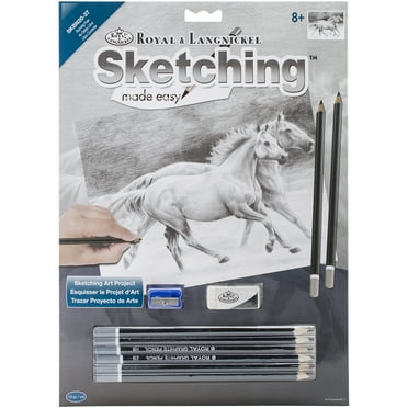 Royal & Langnickel(R) Sketching Made Easy Kit 9"X12"-Running Free