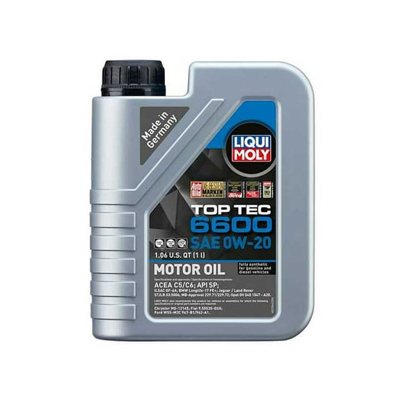 Liqui Moly Top Tec Fully Synthetic Motor Oil 0W-20, 1 L