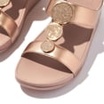 thumbnail image 3 of Sandalia de cuña FitFlop con forma de halo con cuentas y círculos metálicos con barra en H para mujer, 3 of 7