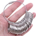 thumbnail image 4 of Jewelry Sizers Stainless Iron Ring Sizer Finger Ring Sizing Measuring Tool Ring Sizer Gauge Set Circle Models with Plastic Ring Sizer Belt, 4 of 7