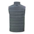 thumbnail image 3 of Men's Cutter & Buck Gray New York Yankees Evoke Hybrid Eco Softshell Recycled Full-Zip Vest, 3 of 3