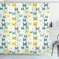 thumbnail image 1 of Ambesonne Moth Shower Curtain, Colorful Butterflies Images, 69"Wx84"L, Multicolor, 1 of 2