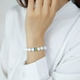 thumbnail image 2 of Peace Pareja Joyería Turquesa Turquesa blanco Yinane pulsera de cuentas, 2 of 8
