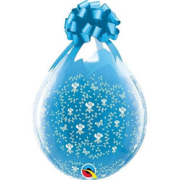 18 inch Flowers A Round Neck Up Latex Balloons (5 Pack) - Party Supplies Decorations