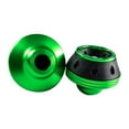 thumbnail image 2 of DYNWAVECA Generic Front Fork Wheel Frame Sliders Motorcycles Falling Protector Aluminum Motorcycle Fork Cup Replacement Easy to Install Green, 2 of 9