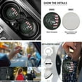 thumbnail image 5 of Jeiento Wolf Car Front Back Seat Covers with USA Flag Steering Wheel Cover Seat Belt Pads Arm Rest Cover Cup Coasters Keychain Chapstick Holder Set of 13 Interior Auto Accessory Universal Fit, 5 of 8