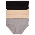 thumbnail image 2 of Motherhood Maternity Women's Maternity 3 Pack Fold Over, Grey, Size X-Large, 2 of 11