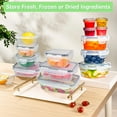 thumbnail image 4 of TINANA Food Storage Containers with Airtight Lids: 52 PCS Kitchen Storage Containers for Pantry Organizers and Storage, BPA-Free Meal Prep Container with Labels & Marker, 4 of 6