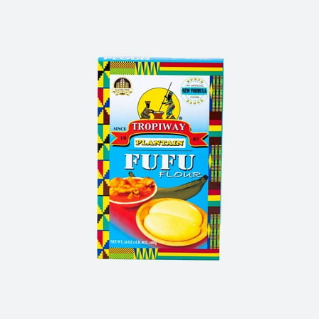 Tropiway Plantain Fufu Flour, Gluten Free, 24oz, Pack of 2