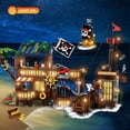 thumbnail image 4 of Juguete de construcción CUBIMANA, estilo 3, muelle de barcos piratas con LED, 781 unidades, 4 of 9