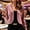 Pink, variant on Women's Velvet Cropped Cardigan Jacket, Solid‑Color Collarless Long‑Sleeve Open Front Shrug for Party Cocktail Evening Pink XL(XL)