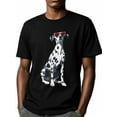 thumbnail image 6 of Dalmatian Dog Men's T Shirts Love Sunglasses T-Shirt for Men Animal Crew Neck Tees Cotton Tops, Black, S, 6 of 7