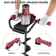 thumbnail image 6 of Yescom Electric Auger Post Hole Digger with 6" and 8" Earth Auger Drill Bit for Planting 1500W 2HP Powerhead Garden Fence Digging Tools, 6 of 11