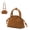 Brown, variant on Women’s Leather Crossbody Shoulder Bag Small Top Handle Handbag Casual Leather Tote Purse for Work Durable Everyday Tote Bag,Brown