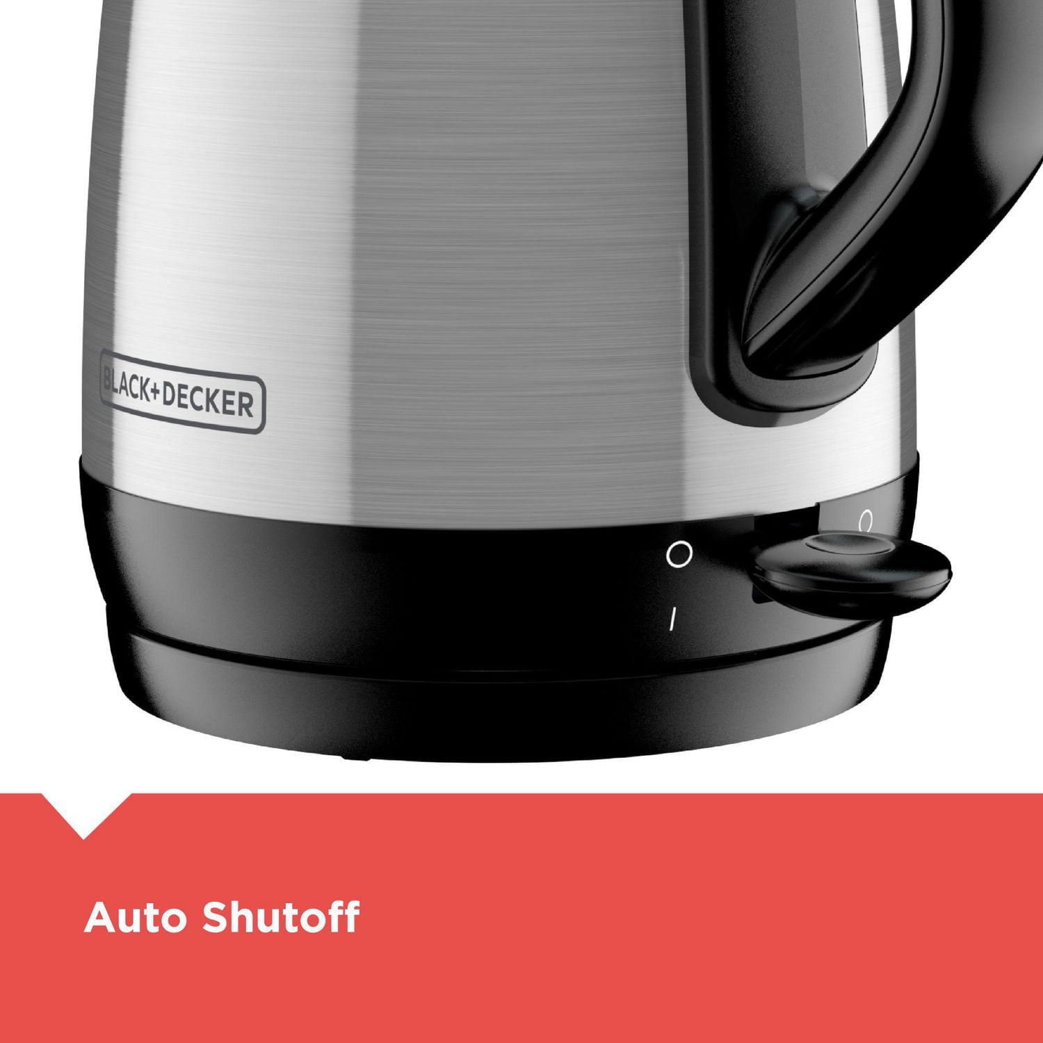 Black+Decker 1.7L Stainless Steel Electric Cordless Kettle