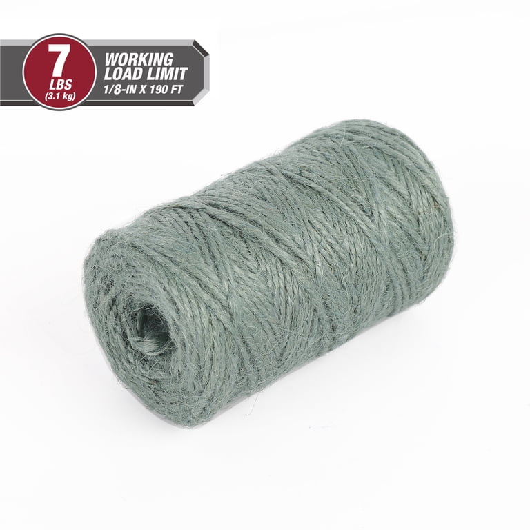 Hyper Tough 190ft Jute Twine Green, 7 lb Working Load Limit